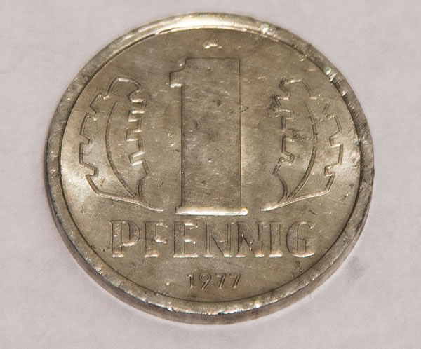 1 Pfennig Münze DDR