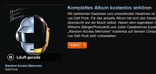 Daft Punk - Random Access Memory - bei Tunes anhören