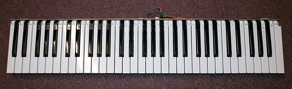 Roland Juno-106 Tastatur gereinigt